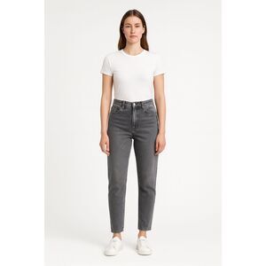 American Eagle Women's gray stretch Mom Jeans Size 4 ultra high rise